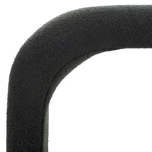 Black Boucle Modern Lydia Bench