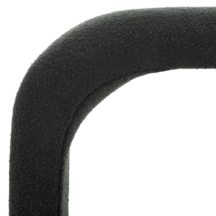 Black Boucle Modern Lydia Bench