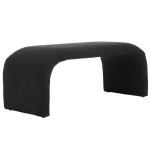 Black Boucle Modern Lydia Bench