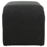Black Boucle Modern Lydia Bench