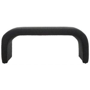 Black Boucle Modern Lydia Bench