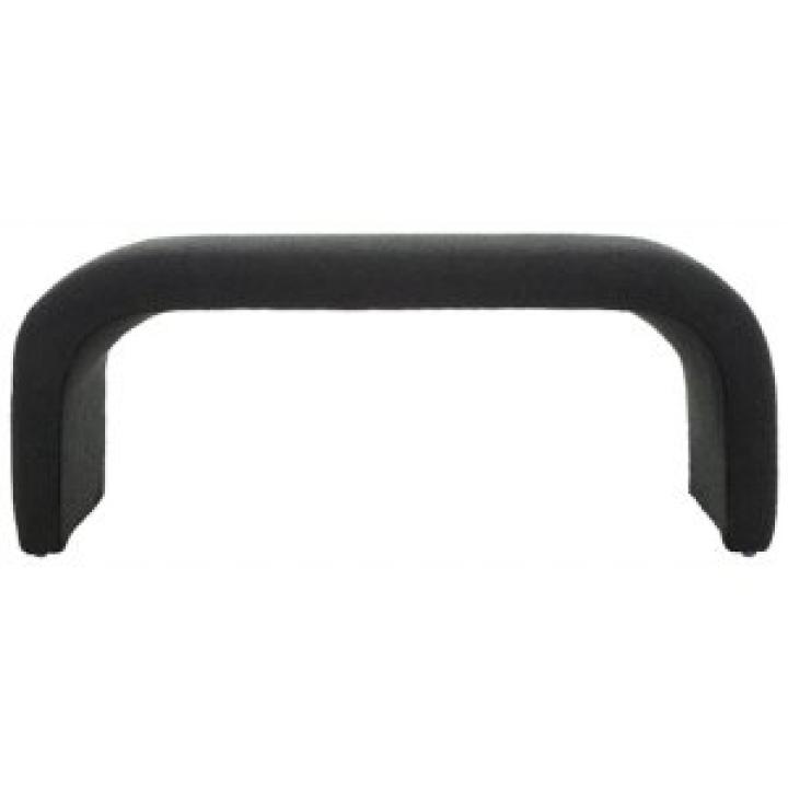 Black Boucle Modern Lydia Bench