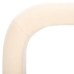 Cream Sherpa Modern Lydia Bench