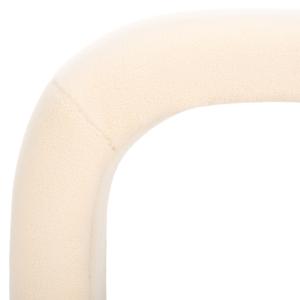 Cream Sherpa Modern Lydia Bench