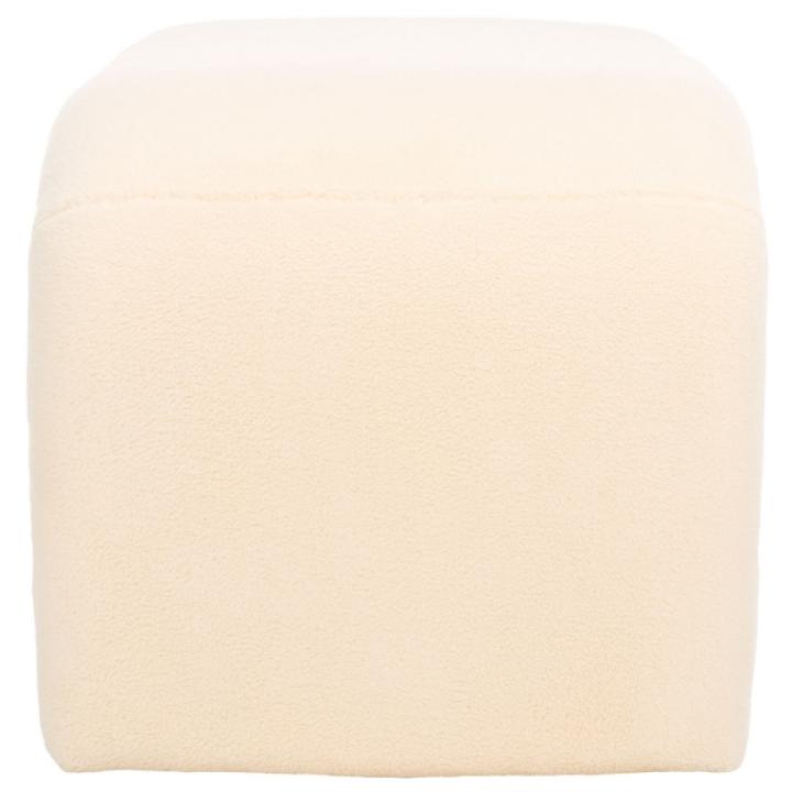 Cream Sherpa Modern Lydia Bench