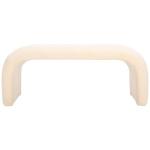 Cream Sherpa Modern Lydia Bench