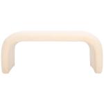 Cream Sherpa Modern Lydia Bench