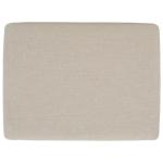 Cream Upholstered Margie Open Shelf Bench