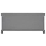 Gray Wood Zella Upholstered Storage Bench