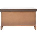Brown Upholstered Lanie 2-Drawer Storage Bench
