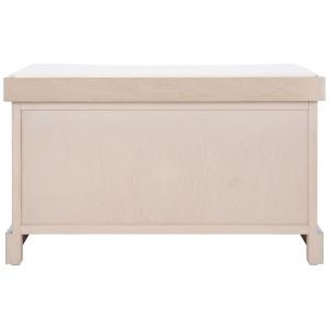 Sand Upholstered Lanie 2-Drawer Storage Bench