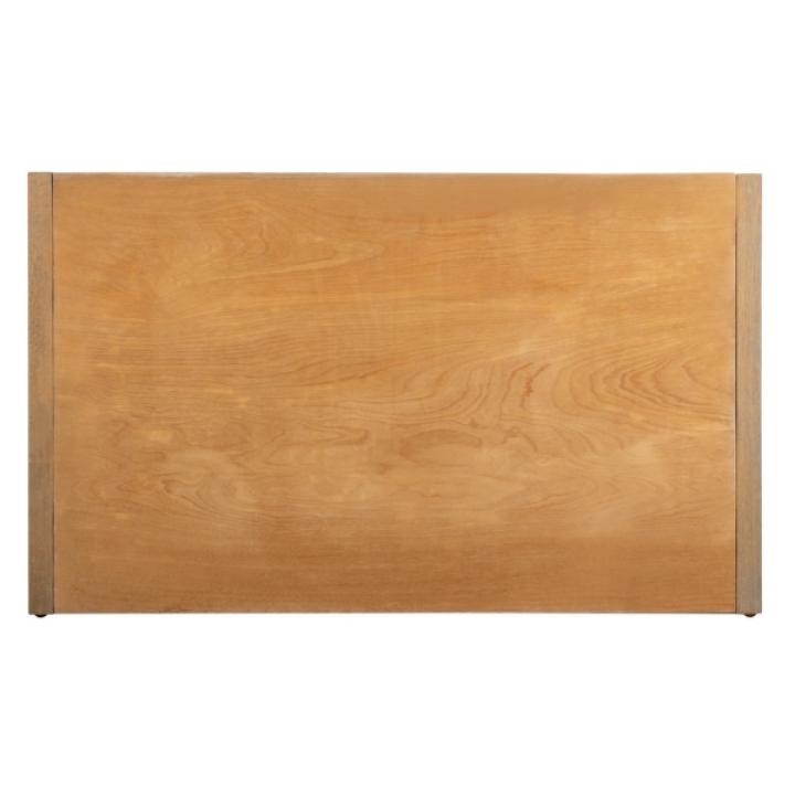 Rustic Oak Wood Irma Open Shelf Bench