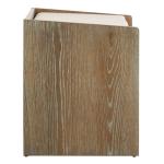 Rustic Oak Wood Irma Open Shelf Bench