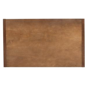 Walnut Wood Irma Open Shelf Bench