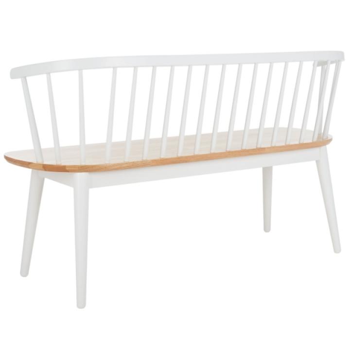 White Wood Spindle Blanchard Bench