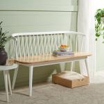 White Wood Spindle Blanchard Bench