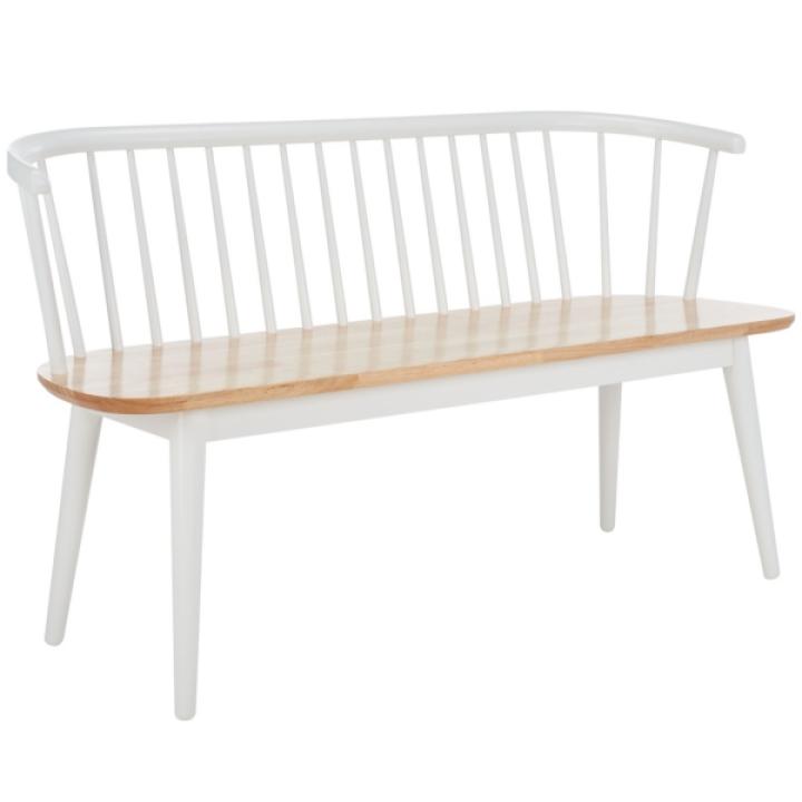 White Wood Spindle Blanchard Bench