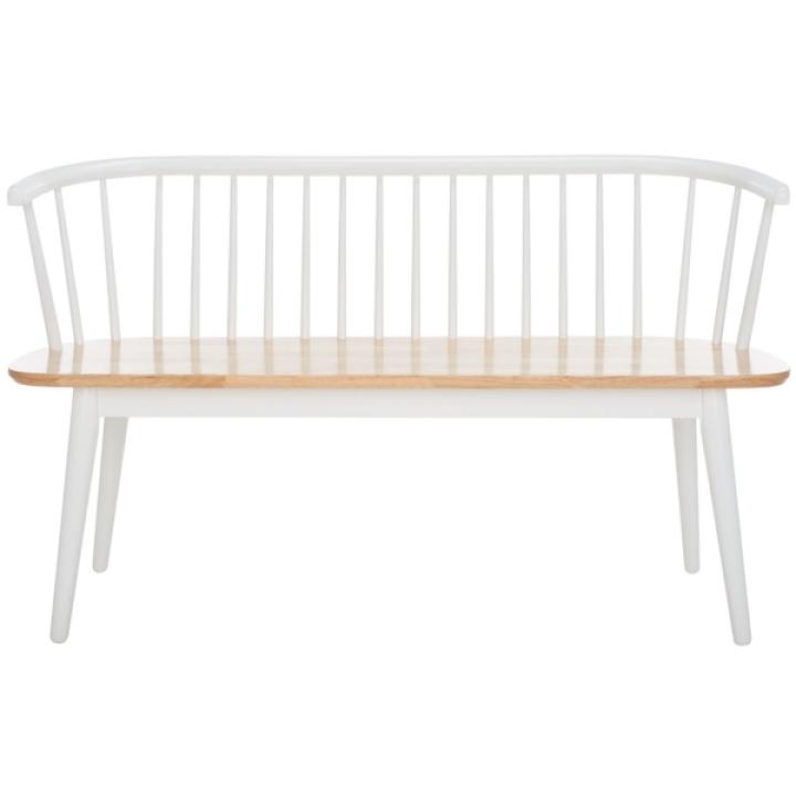 White Wood Spindle Blanchard Bench