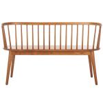Honey Brown Wood Spindle Blanchard Bench