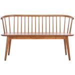 Honey Brown Wood Spindle Blanchard Bench