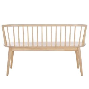 Whitewash Wood Spindle Blanchard Bench