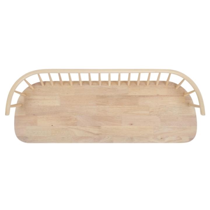 Whitewash Wood Spindle Blanchard Bench