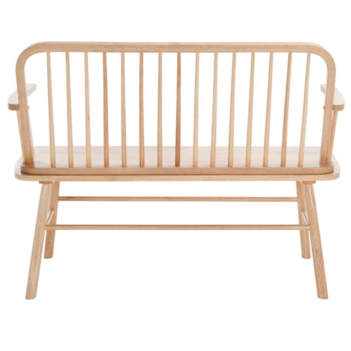 Natural Wood Spindle Chelsea Bench