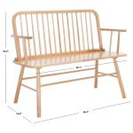Natural Wood Spindle Chelsea Bench