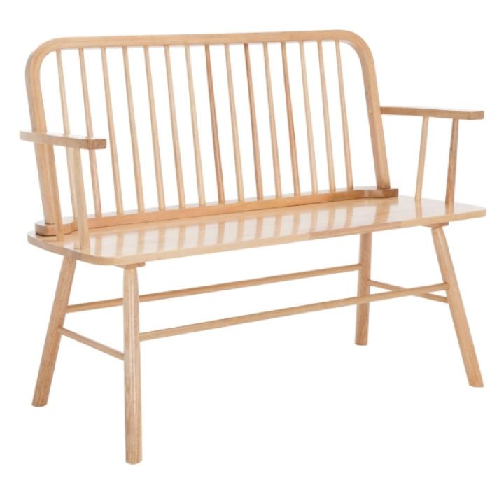 Natural Wood Spindle Chelsea Bench