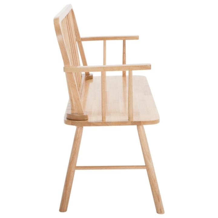 Natural Wood Spindle Chelsea Bench