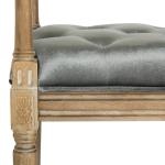 Gray Tufted Velvet Annette Bench