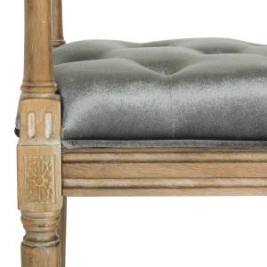 Gray Tufted Velvet Annette Bench