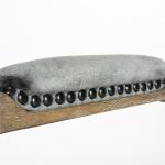 Gray Tufted Velvet Annette Bench