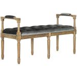 Gray Tufted Velvet Annette Bench
