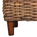 Brown Woven Wood Catharine Bench