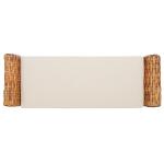 Natural Woven Wood Catharine Bench
