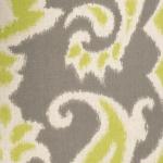 Green Paisley Tufted Shoe Storage Ottoman