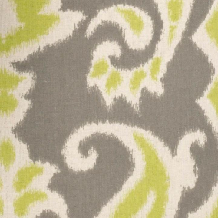 Green Paisley Tufted Shoe Storage Ottoman