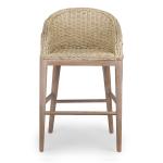 Whitewash Woven Rattan Counter Stool