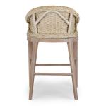Whitewash Woven Rattan Counter Stool