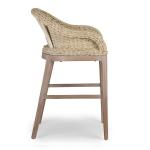 Whitewash Woven Rattan Counter Stool