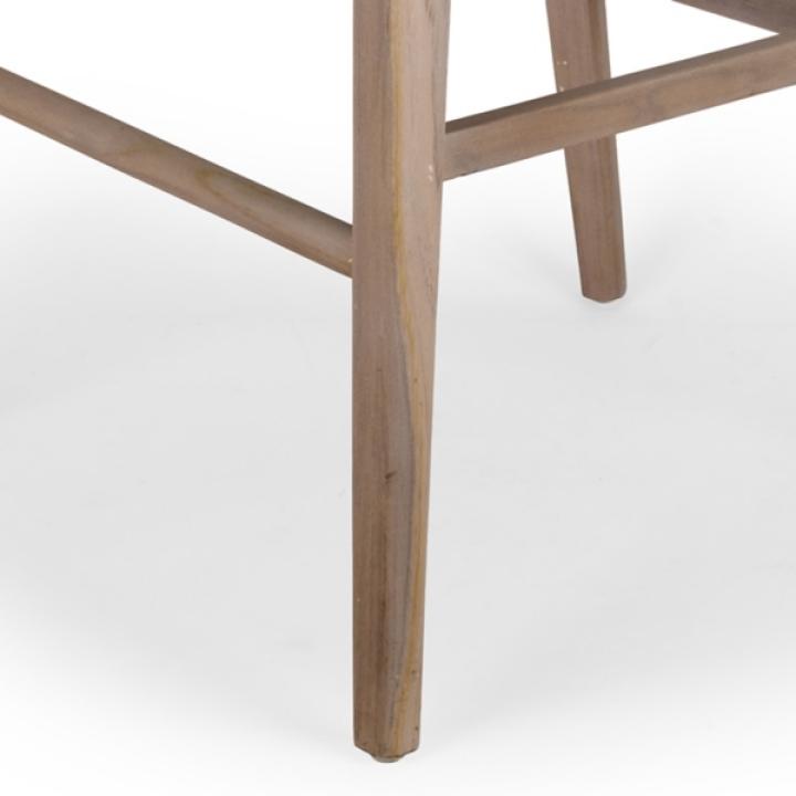 Whitewash Woven Rattan Counter Stool