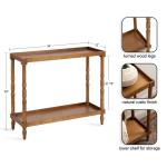 Natural Rustic Bellport Console Table