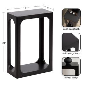 Black Wood Dahl Accent Table