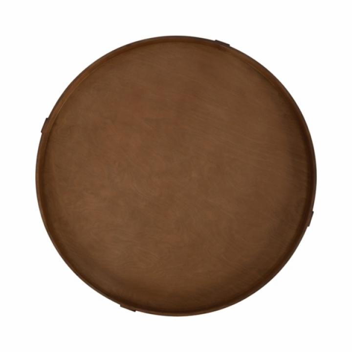 Natural Rustic Bellport Round Coffee Table