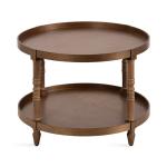 Natural Rustic Bellport Round Coffee Table