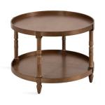 Natural Rustic Bellport Round Coffee Table