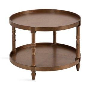 Natural Rustic Bellport Round Coffee Table