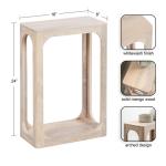 White Wood Dahl Accent Table