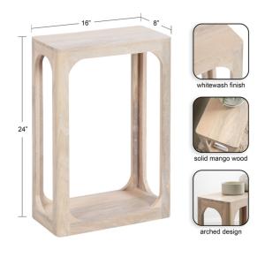 White Wood Dahl Accent Table